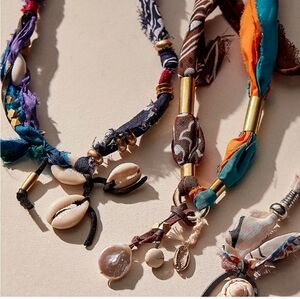 Free People Bandana Scarf Necklace